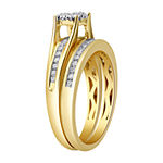 Womens 1/2 CT. T.W. Genuine White Diamond 14K Gold Bridal Set