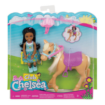 barbie club chelsea doll & horse