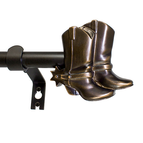 Decopolitan Cowboy Boots 5/8 In Curtain Rod
