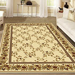 Noble Scroll Traditional Oriental Area Rug