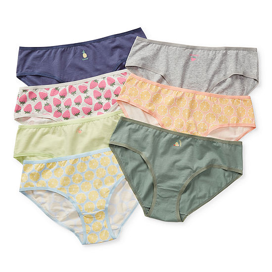 Thereabouts Cotton-Span Little & Big Girls 7 Pack Hipster Panty