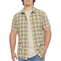 ARTFFEL Men Plus Size Big and Tall Plaid Cotton Long Sleeve Casual Dress Checkered Shirt 