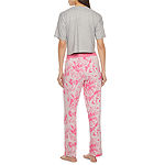 Juicy By Juicy Couture Womens Short Sleeve 2-pc. Pant Pajama Set