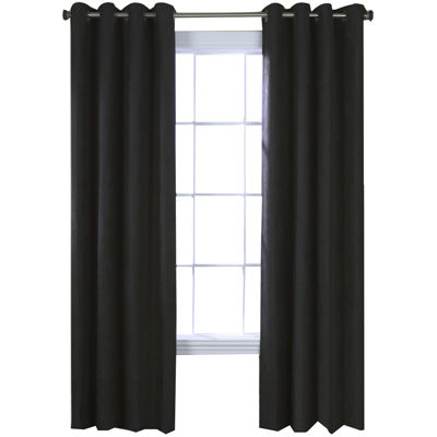 Navar Faux Suede Blackout Grommet Top Window Panel Jcpenney