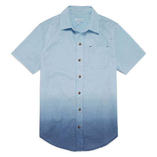 Arizona Boys Short Sleeve Button Front Shirt