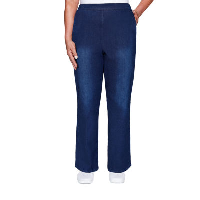 alfred dunner flat front denim jeans