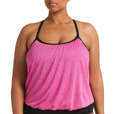 nike 2fer tankini swimsuit top plus