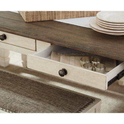 Signature Design by Ashley® Roanoke Rectangular WoodTop Dining Table