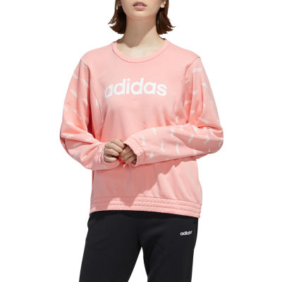 adidas pink crew neck sweatshirt