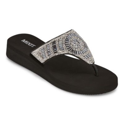 womens bling flip flops