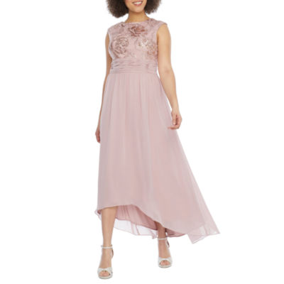 scarlett sleeveless high low evening gown