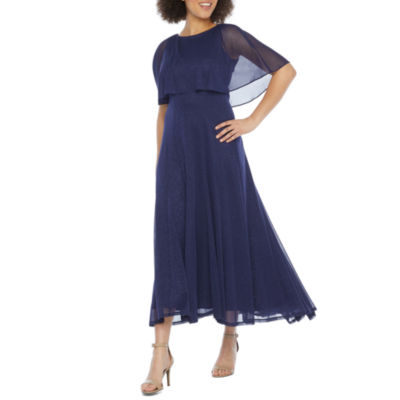 navy blue dresses jcpenney