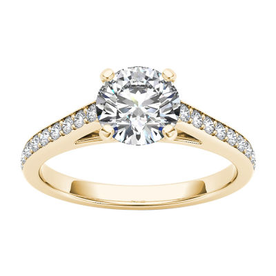 Womens 1 CT. T.W. Genuine White Diamond 14K Gold Engagement Ring - JCPenney