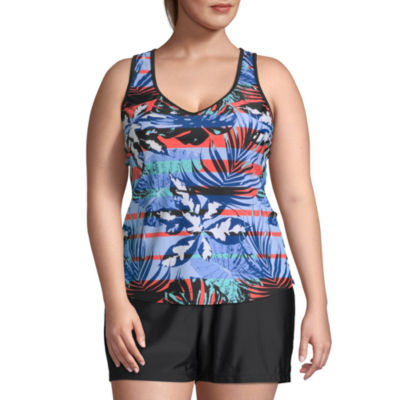 jcpenney plus size swimming suits