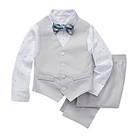 Big Boys Suits in White Complete Outfit Set
