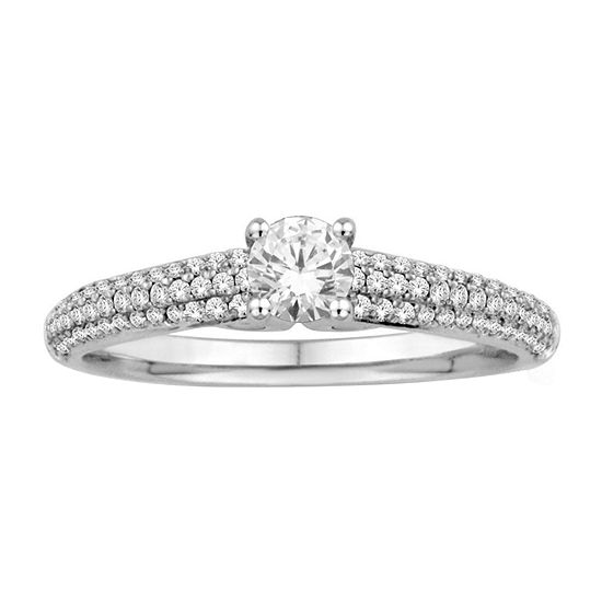 5/8 CT. T.W. 14K White Gold Engagement Ring