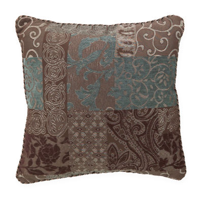 Croscill Classics Catalina Brown Square Decorative Pillow