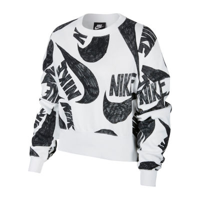 nike womens crew neck long sleeve sweatshirt