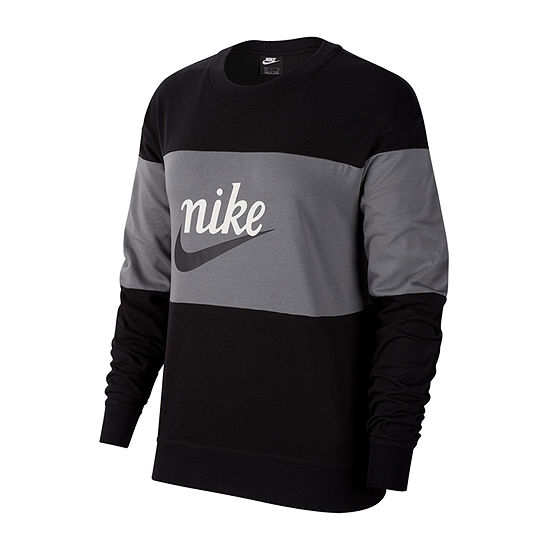 Nike Womens Crew Neck Long Sleeve Sweatshirt - JCPenney