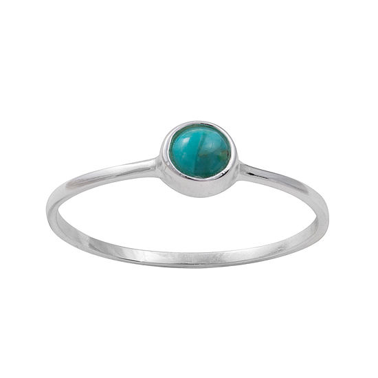 Itsy Bitsy Turquoise Sterling Silver Band