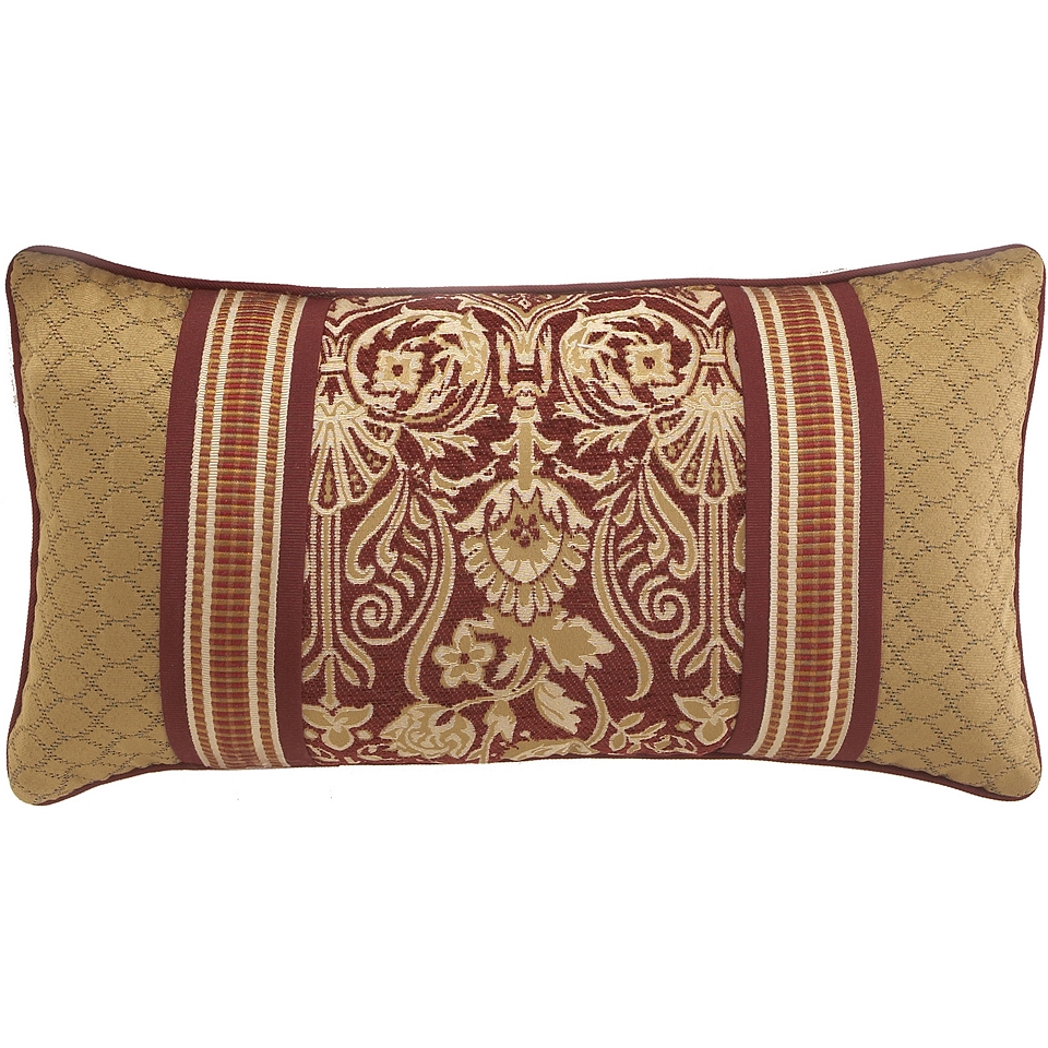 Croscill Classics Renaissance Oblong Decorative Pillow, Scarlet