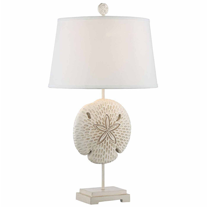 Seahaven Sandollar Table Lamp Set, White
