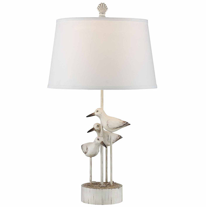 Seahaven Bird Table Lamp Set, White