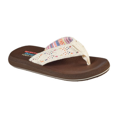 skechers asana flip flops