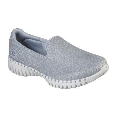 skechers go walk womens silver