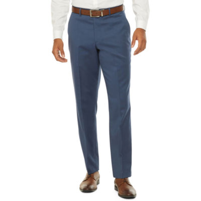 Stafford Super Blue Birdseye Slim Fit Stretch Suit Pants