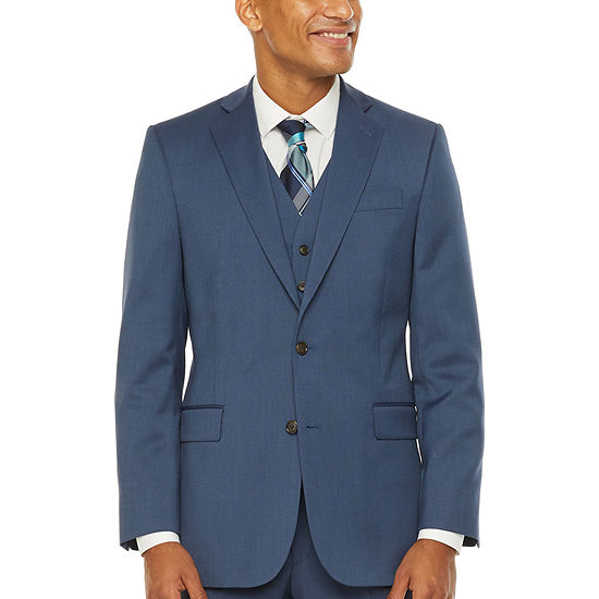 Stafford Super Stretch Classic Fit Suit Jacket, Color: Blue Birdseye ...