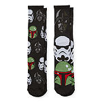 Mens 2 Pair Star Wars Crew Socks