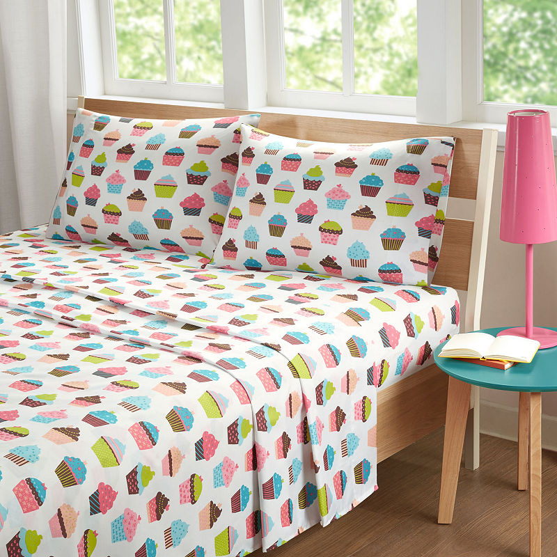 Mizone Mi Zone Printed Microfiber Sheet Set, 4-Pc. Full