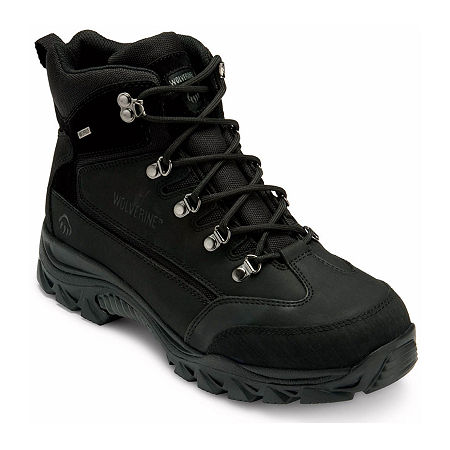 Wolverine Spencer Mens Waterproof Hiking Boots, 14 Medium, Black