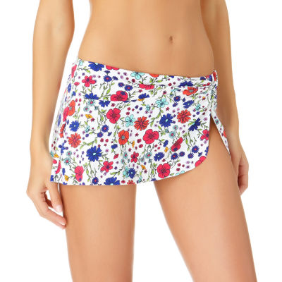 liz claiborne floral swim skirt