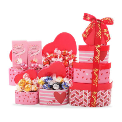 Alder Creek Red Lindt Tower Candy Gift Set