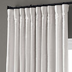 Exclusive Fabrics & Furnishing Extra Wide Vintage Textured Faux Dupioni Energy Saving Blackout Rod Pocket Single Curtain Panel