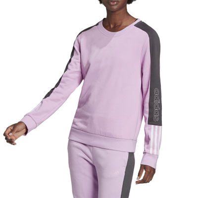 adidas purple crew neck