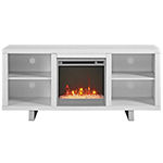 58" Simple Modern Electric Fireplace TV Console