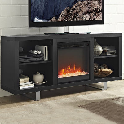 58 Simple Modern Electric Fireplace Tv Console Jcpenney