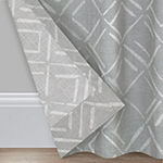 Fieldcrest Arden Diamond Brush Cotton Sheer Grommet Top Single Curtain Panel