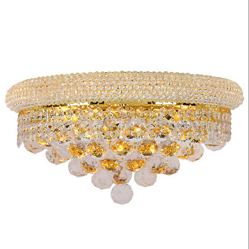 Empire Collection 3 Light Clear Crystal Wall Sconce Light 16