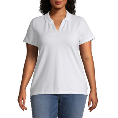 jcpenney polo shirts womens