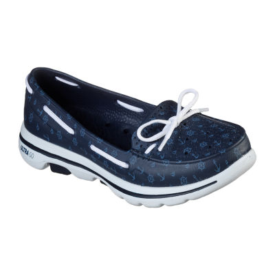 skechers striped boat shoes