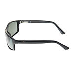 Dockers Mens Polarized Full Frame Rectangular Sunglasses
