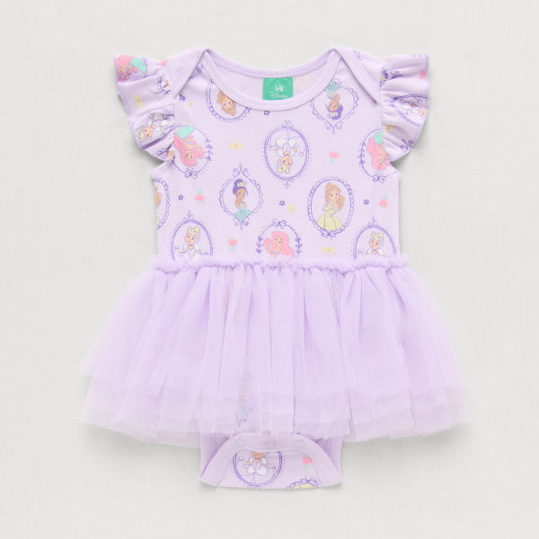 Baby Girls Short Sleeve Ariel Belle Cinderella Tutu Dress