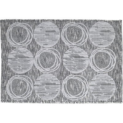 Avanti Galaxy Silver Bath Rug, Color Silver
