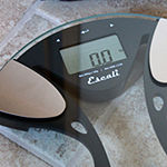 Escali Round Body Fat And Body Water Digital Display Bathroom Scale