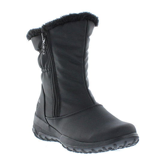 Totes Womens Piper Waterproof Winter Boots Flat Heel