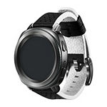 Samsung Galaxy 46mm Compatible Mens Black Leather Watch Band Gp-R600breeaab